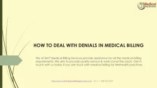 how to deal with denials in medical billing