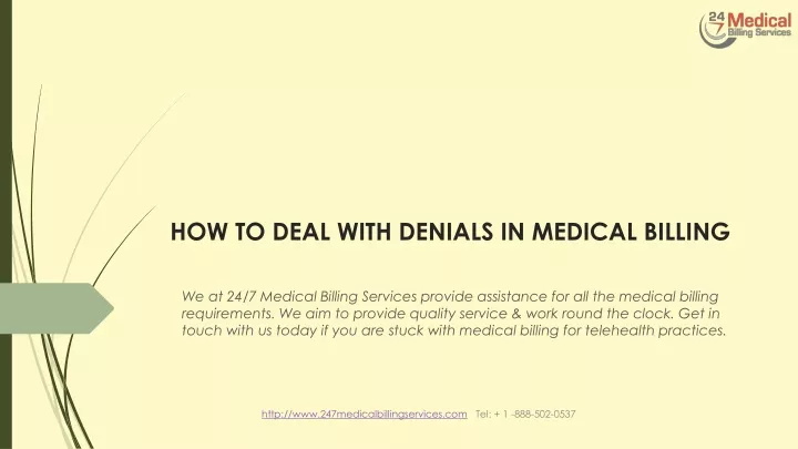 how to deal with denials in medical billing