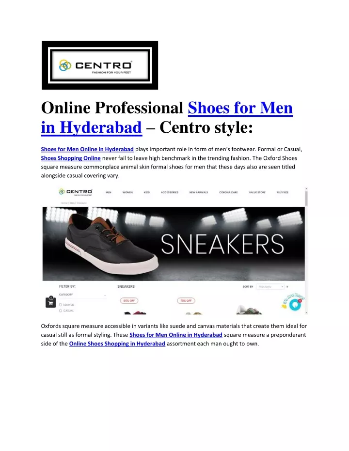 online professional shoes for men in hyderabad