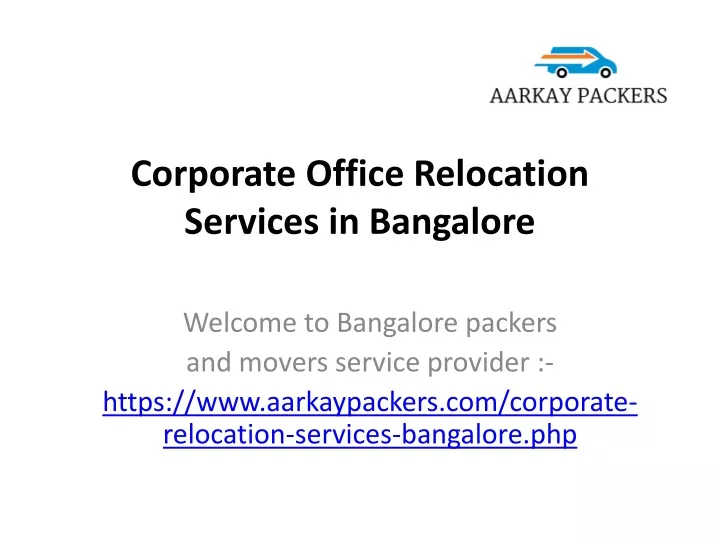 corporate office relocation services in bangalore