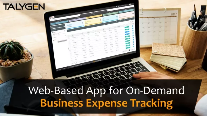 web based app for on demand business expense tracking