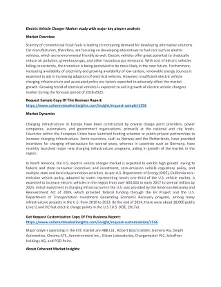 electric vehicle charger market study with major