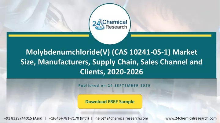 molybdenumchloride v cas 10241 05 1 market size