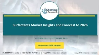 surfactants market insights and forecast to 2026