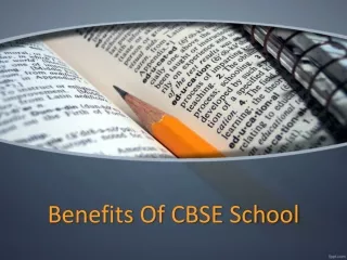 Benefits of CBSE School