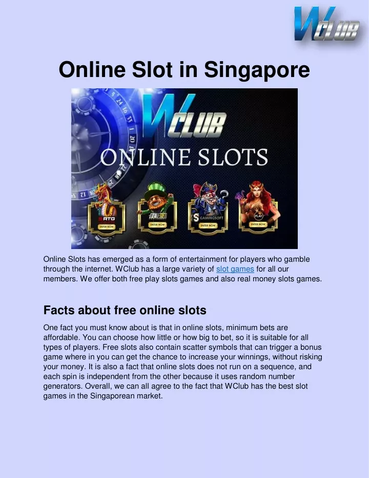 online slot in singapore