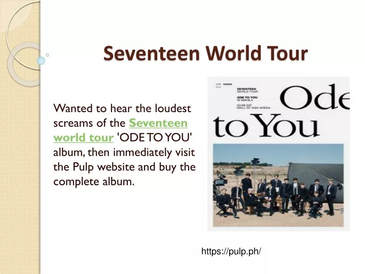 seventeen world tour