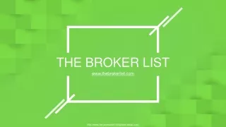 Commercial Real Estate Broker Directory