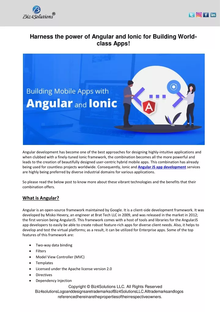 harness the power of angular and ionic