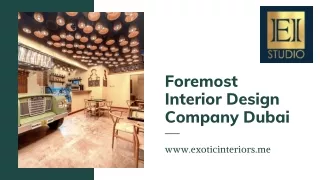 Trusted Interior Designer Dubai | Exotic Interiors