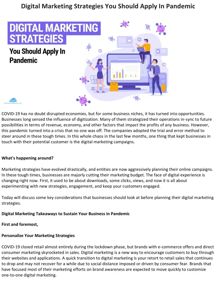 digital marketing strategies you should apply