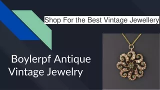 Shop For the Best Vintage Jewellery