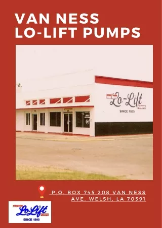 van ness lo lift pumps