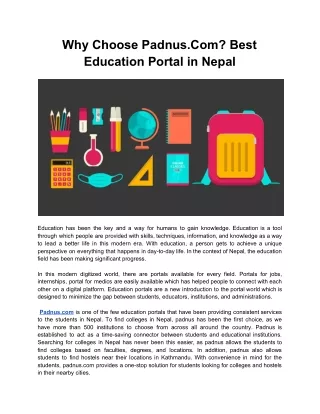 Why Choose Padnus.com? | Best Education Portal in Nepal