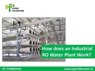 Industrial RO plant manufacturer in India - Hyperfilteration