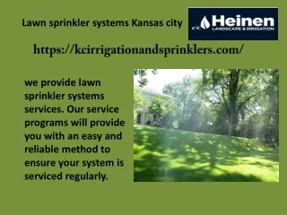 Lawn sprinkler systems Kansas city