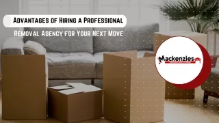 Advantages of Hiring a Professional Removal Agency for Your Next Move