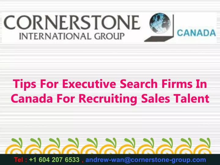 tips for executive search firms in canada