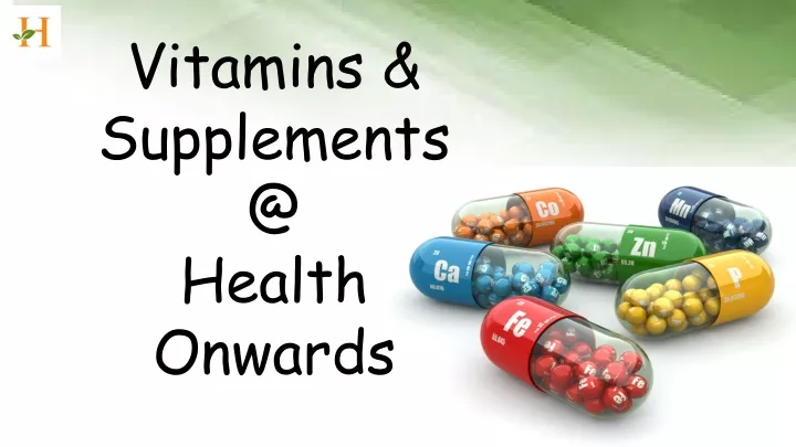 vitamins supplements @ health onwards