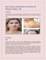 Buy Unique Handmade Jewellery for Women Online, UK