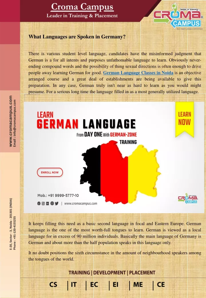 what languages are spoken in germany