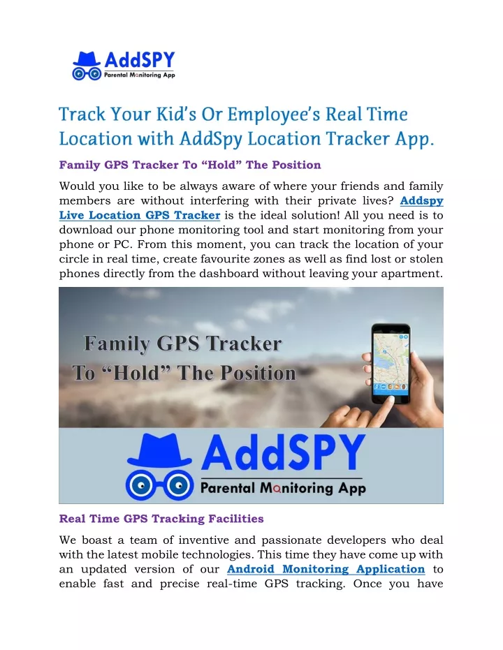 family gps tracker to hold the position