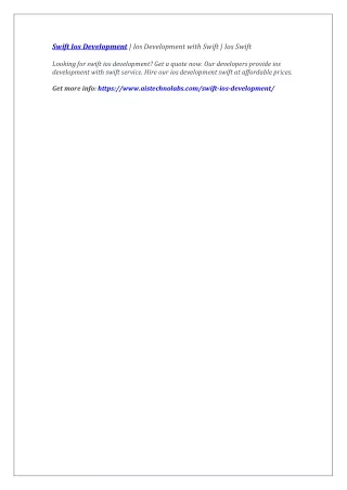 swift ios development ios development with swift