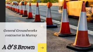 Looking for professional groundworks services in Murray?