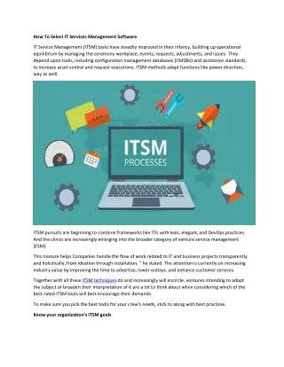 how to select it services management software