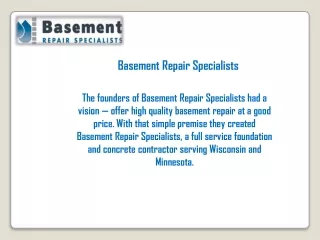 Basement Foundation Waterproofing