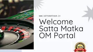 Play Satta Matka SattaMatkaOM Gaming Portal