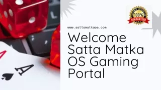 Play Satta Matka SattaMatkaOS Gaming Portal