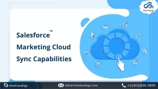 Salesforce Marketing Cloud Sync Capabilities