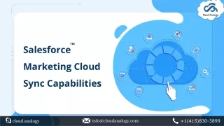 salesforce marketing cloud sync capabilities