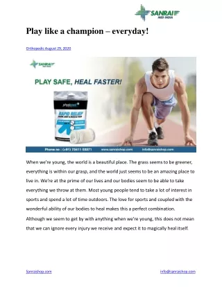 play like a champion everyday