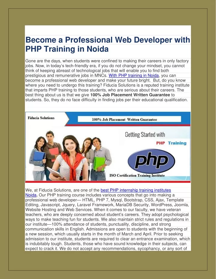 become a professional web developer with