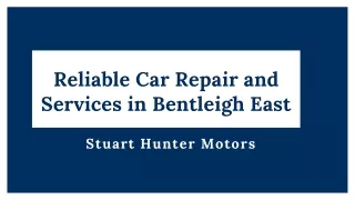 Reliable Car Repair and Services in Bentleigh East