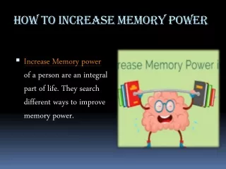Increase Memory Power