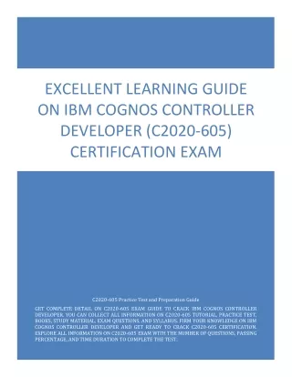 excellent learning guide on ibm cognos controller
