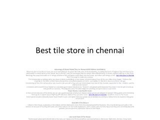 Best tile store in chennai