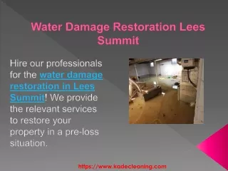 Water Damage Restoration Lees Summit