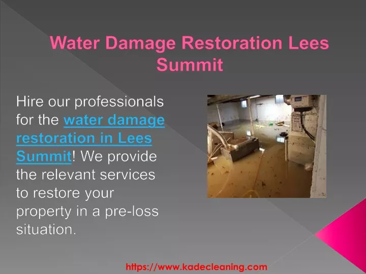 water damage restoration lees summit
