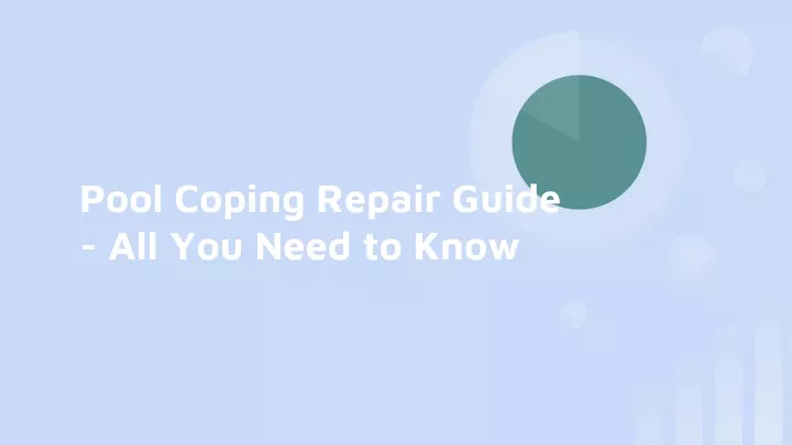 pool coping repair guide all you need to know