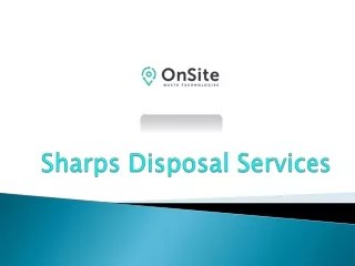sharps disposal services