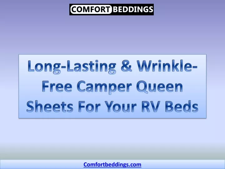 long lasting wrinkle free camper queen sheets