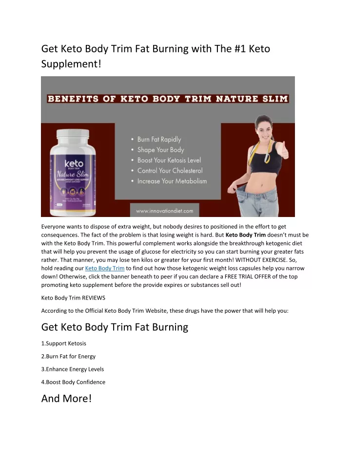 get keto body trim fat burning with the 1 keto