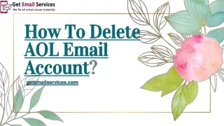 Delete AOL Email Account | 18559796485