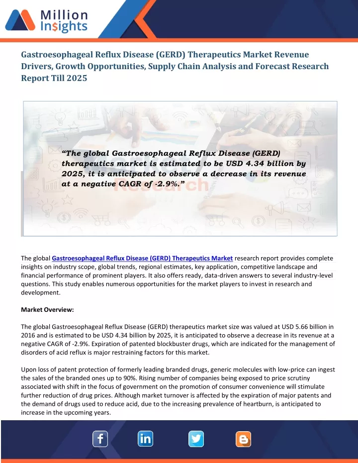 gastroesophageal reflux disease gerd therapeutics