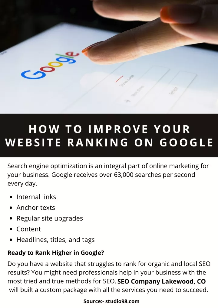 how to improve your website ranking on google