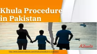 Procedure of khula in Pakistan - top khula lawyer in Pakistan